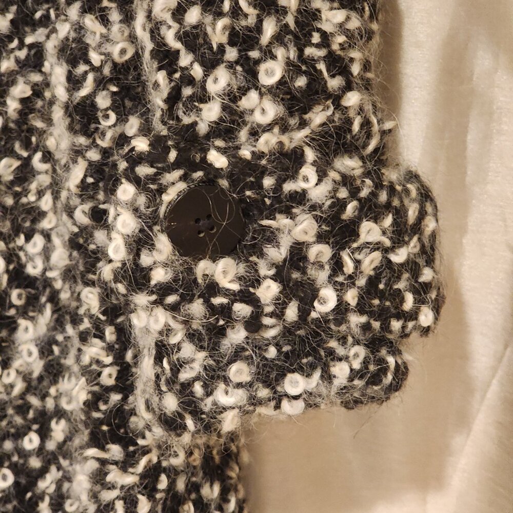 Excellent  Diane Von Furstenberg Peacoat Double Breasted Boucle Loop - Picture 7 of 12